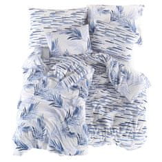 Darymex Darymex Bavlněné povlečení BENNO 160x200 COTTONLOVE EXCLUSIVE bílé modré listové pruhy