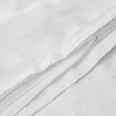 Darymex Bambusovo-bavlněné saténové povlečení STRIPE WHITE 140x200 Darymex jednobarevné bílé