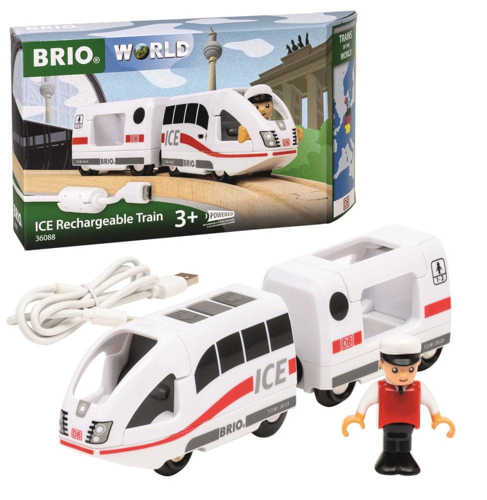 Brio 36088 Edice Světové vlaky: ICE Dobíjecí vlak na baterie