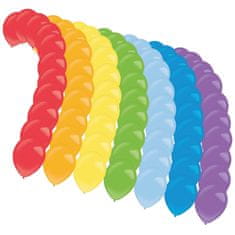 Amscan Set latexových balónků pro výrobu duhy 130 cm 77 ks