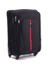  Cestovní kufr textilní R20 s rozšířením,střední, černo červený,69L,60x43x30
