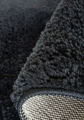 4sleep Kusový koberec KAMEL černý Černá KAMEL SHAGGY 25/25/150 120x170 2cm až 2,9cm Jednobarevný