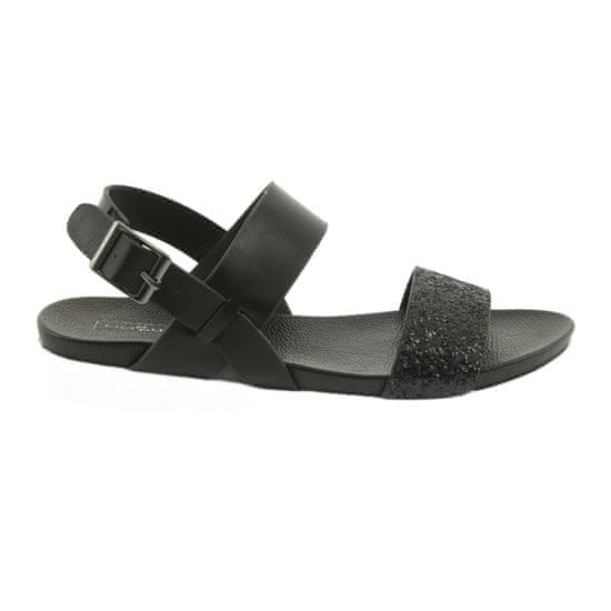 Filippo Pohodlné sandály černé 685
