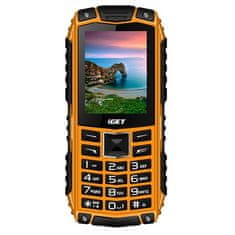 iGET Mobilní telefon D10 DEFENDER Orange