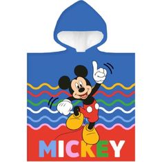 Carbotex Chlapecké plážové pončo - osuška s kapucí Mickey Mouse