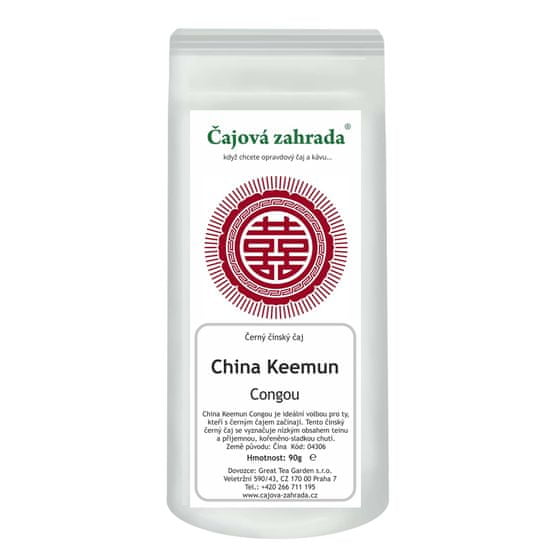 Čajová zahrada China Keemun Congou - černý čaj, Varianta: černý čaj 90g