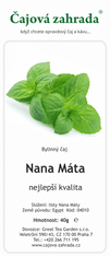 Čajová zahrada Nana Máta - bylinný čaj