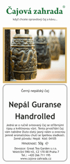 Čajová zahrada Nepál Guranse Handrolled - černý čaj, Varianta: černý čaj 500g