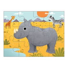 Mudpuppy Puzzle 4 v 1- Zvířátka světa /Puzzle 4 in a box Animals of the World