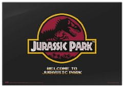 CurePink Podložka na stůl Jurassic Park|Jurský park: Welcome (49,5 x 34,5 cm)