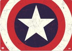 CurePink Podložka na stůl Marvel: Capitan America (49,5 x 34,5 cm)