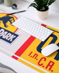 CurePink Herní podložka na stůl Jurassic Park|Jurský park: Logo (80 x 35 cm)