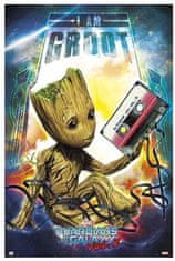 CurePink Plakát Guardians Of Galaxy|Strážci Galaxie: Groot (61 x 91,5 cm)
