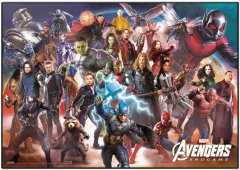 CurePink Podložka na psací stůl Marvel: Avengers Endgame (49,5 cm x 34,5 cm)
