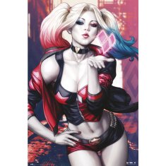 CurePink Plakát DC Comics|DC Comics: Harley Quinn Kiss (61 x 91,5 cm) 150g