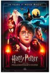 CurePink Plakát Harry Potter: A kámen mudrců (61 x 91,5 cm)