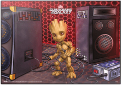 CurePink Podložka na psací stůl Marvel|Guardians Of The Galaxy|Strážci galaxie: Groot (49,5 cm x 34,5 cm)