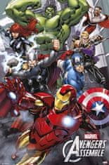 CurePink Plakát Marvel Comics: Avengers Assemble (61 x 91,5 cm)