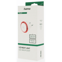 Hama Basic noční/orientační LED světlo, automatické zapnutí/vypnutí, červené světlo