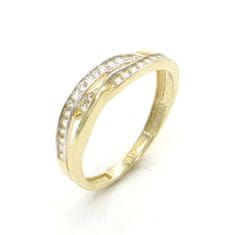 Pattic Zlatý prsten AU 585/1000 1,45 gr CA102701Y-52