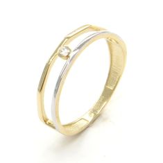 Pattic Zlatý prsten AU 585/1000 1,55 gr CA271201Y-56