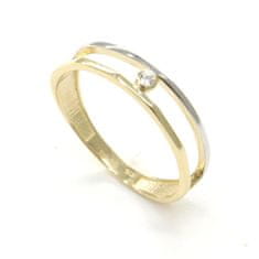 Pattic Zlatý prsten AU 585/1000 1,55 gr CA271201Y-56