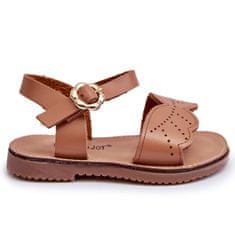 Klasické dětské sandály Brown velikost 30