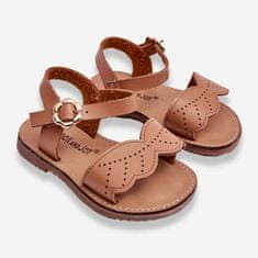 Klasické dětské sandály Brown velikost 30