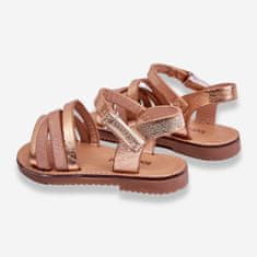 Dětské sandály bez ramínek Pink Gold velikost 27