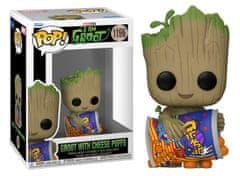 Funko Pop! Sběratelská figurka Marvel I Am Groot Groot with Cheese Puffs 1196
