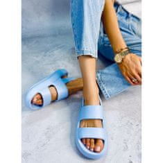 Modré gumové sandály velikost 37