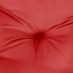 Vidaxl Kulatý sedák červený Ø 60 x 11 cm oxfordská tkanina