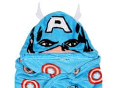 sarcia.eu Marvel Captain America Blue, velká deka s kapucí, 120x150 cm 
