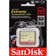 Hama SanDisk Extreme CF 64 GB 120 MB/s zápis 85 MB/s UDMA7