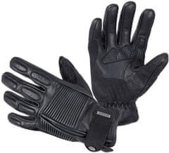 W-TEC Kožené moto rukavice Mareff (Velikost: S, Barva: černá)