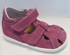 Jonap JONAP 041 S dívčí kožené sandálky růžové, velikost 25