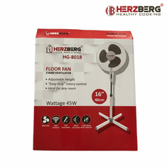 Herzberg  HG-8018: 16palcový stojanový oscilační ventilátor