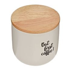 Cilio Kuchyňská nádoba, keramika/dubové dřevo, 0,6 l, smetana Coffee Culture / Cilio