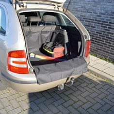 CarPoint Vana ochranná do zavazadlového prostoru s ochranou nárazníku - textilní 110x100x40cm