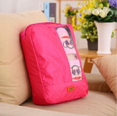 INNA Cestovní organizéry do kufru šatní skříně 7 tašek Organizér Trip Story 10,5 x 41 x 28 cm růžové a fialové barvy
