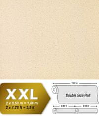 EDEM Vliesová tapeta jednobarevná EDEM 917-21 plastická duhově proměnlivá krémová slonovina perleťově béžová 10,65 m2