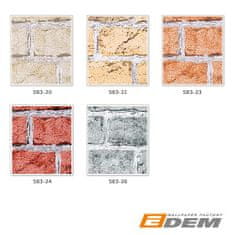 EDEM Tapeta imitace kamene EDEM 583-23 reliéfní matná oranžová měděnohnědá jasná oranžová světlošedá 5,33 m2