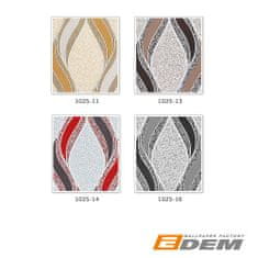 EDEM Tapeta grafický ornament EDEM 1025-13 plastický pololesklý vzor matný podklad béžová terakota bleděhnědá stříbrná 5,33 m2