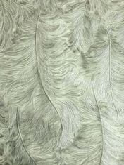 Profhome Tapeta grafický ornament Profhome 822201 plastická lesklá šedá bílo-zelená zelená pastelová 5,33 m2
