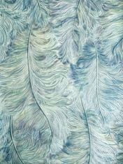 Profhome Tapeta grafický ornament Profhome 822207 plastická lesklá modrá pastelově fialová krémová stříbrná 5,33 m2