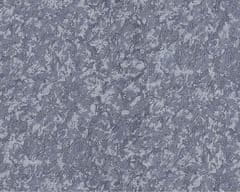 EDEM Vliesová tapeta jednobarevná EDEM 9076-27 plastická metalický odlesk šedá holubí modrá šedomodrá 10,65 m2