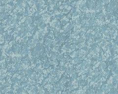 EDEM Vliesová tapeta jednobarevná EDEM 9076-29 plastická metalický odlesk modrá tyrkysová 10,65 m2
