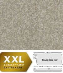 EDEM Vliesová tapeta jednobarevná EDEM 9076-26 plastická metalický odlesk béžová perleťově zlatá 10,65 m2