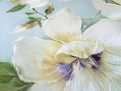 EDEM Vliesová tapeta květinový vzor EDEM 9080-29 plastická duhově proměnlivá modrá zelená bílá 26,5 m2