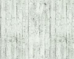 EDEM Vliesová tapeta imitace dřeva EDEM 81108BR00 matná bílá šedá antracitová 5,33 m2